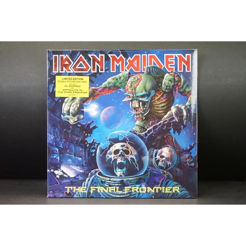 988 - Vinyl - Three Iron Maiden limited edition LP's to include The Final Frontier ltd edition double pict... 