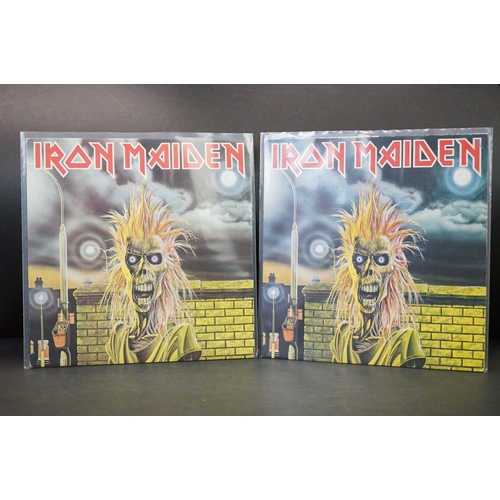 991 - Vinyl - Twelve Iron Maiden LP's to include Fear Of The Dark (EMD 1032), Iron Maiden (FA 41 3121 1), ... 