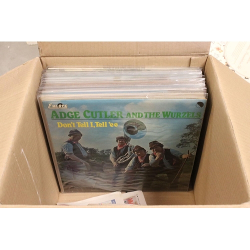 1003 - Vinyl - 40 LPs from Adge Cutler / Wurzels including some duplication, plus a small number of 7