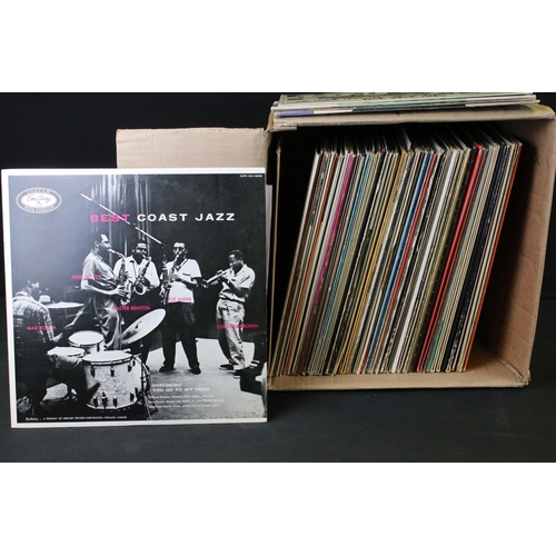 1034 - Vinyl - Over 80 Jazz compilation LPs including many long deleted examples. Condition Vg+ overall