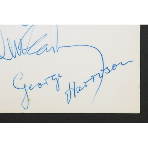 1115 - Memorabilia & Autographs - A full set of The Beatles autographs on Buckingham Palace official headed... 