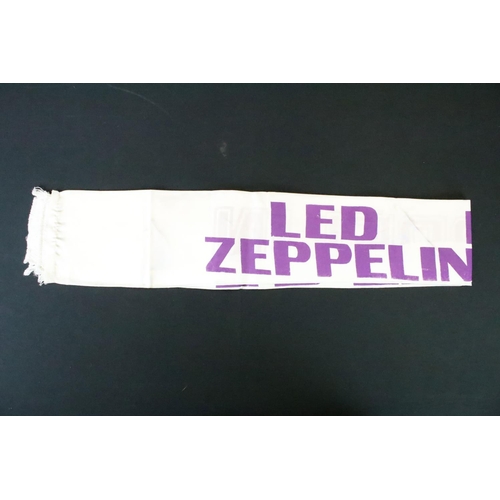 1119 - Memorabilia - Two original Led Zeppelin Knebworth 1979 concert scarves along with a programme for th... 