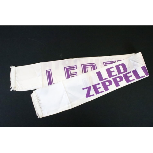 1119 - Memorabilia - Two original Led Zeppelin Knebworth 1979 concert scarves along with a programme for th... 