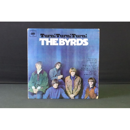 1102 - Memorabilia & Autographs - The Byrds Turn Turn Turn album sleeve bearing four signatures to rear of ... 