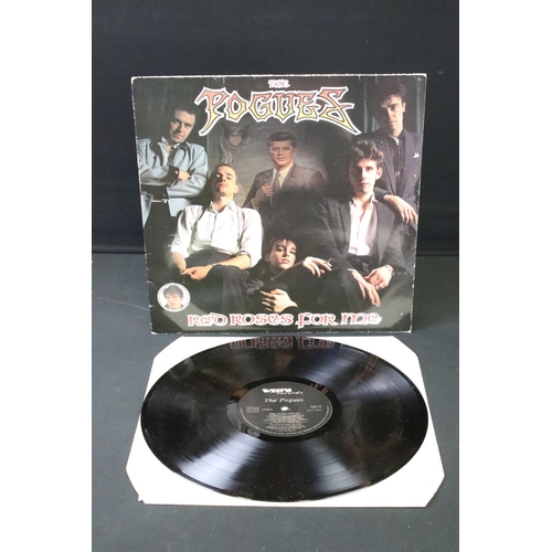 1104 - Memorabilia & Autograph - The Pogues Red Roses For Me LP signed by 6 members to rear of sleeve