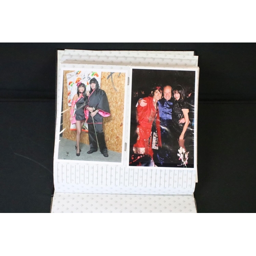 1113 - Memorabilia - A photo album containing candid photos from a Rolling Stones aftershow party, along wi... 