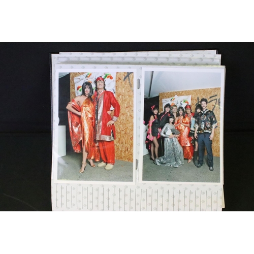 1113 - Memorabilia - A photo album containing candid photos from a Rolling Stones aftershow party, along wi... 