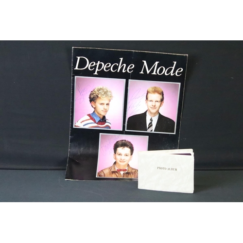 1114 - Memorabilia & Autographs - Depeche Mode 1982 tour programme signed by all three members Dave Gahan, ... 