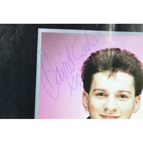 1114 - Memorabilia & Autographs - Depeche Mode 1982 tour programme signed by all three members Dave Gahan, ... 