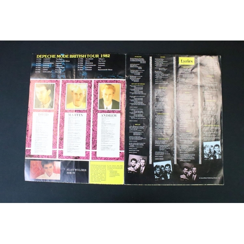 1114 - Memorabilia & Autographs - Depeche Mode 1982 tour programme signed by all three members Dave Gahan, ... 