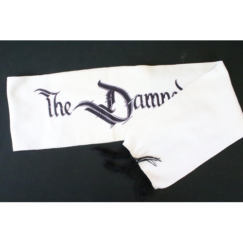 1124 - Memorabilia - The Damned 1986 UK tour programme along with a tour scarf with May/June 1985 tour date... 