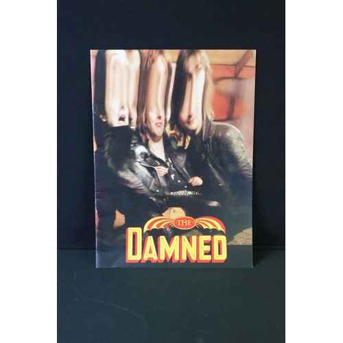 1124 - Memorabilia - The Damned 1986 UK tour programme along with a tour scarf with May/June 1985 tour date... 