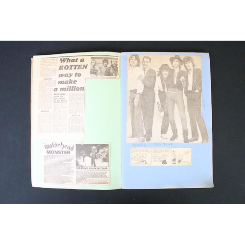 1125 - Memorabilia - Scrap book containing tickets and press cuttings (all stuck to pages). Tickets include... 