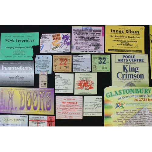 1125 - Memorabilia - Scrap book containing tickets and press cuttings (all stuck to pages). Tickets include... 