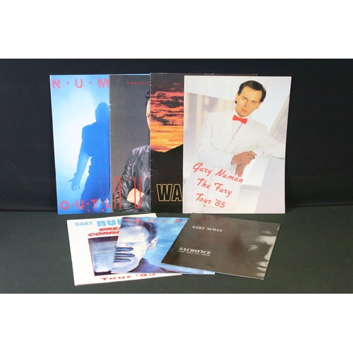 1129 - Memorabilia - 7 Gary Numan tour programmes