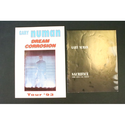 1129 - Memorabilia - 7 Gary Numan tour programmes