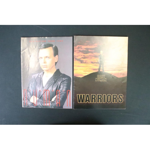 1129 - Memorabilia - 7 Gary Numan tour programmes