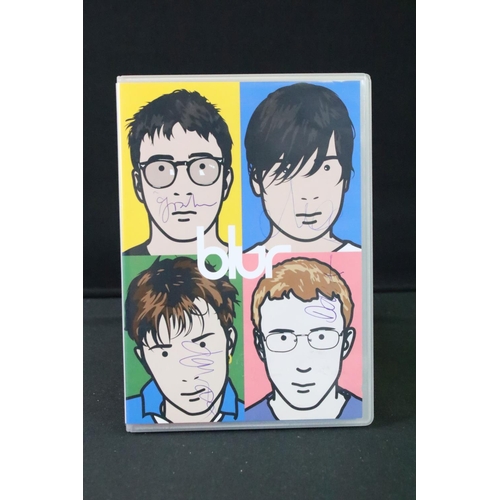 1134 - Memorabilia / Signature - Blur - The Best Of DVD signed by all 4 members on front, in EX condition a... 