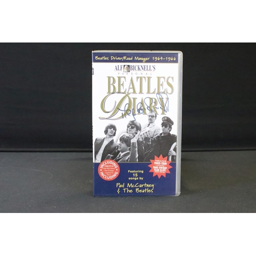 1135 - Memorabilia & Autograph - Beatles Diary - Alf Bricknell double VHS Video PAL, original VHS Cassette ... 