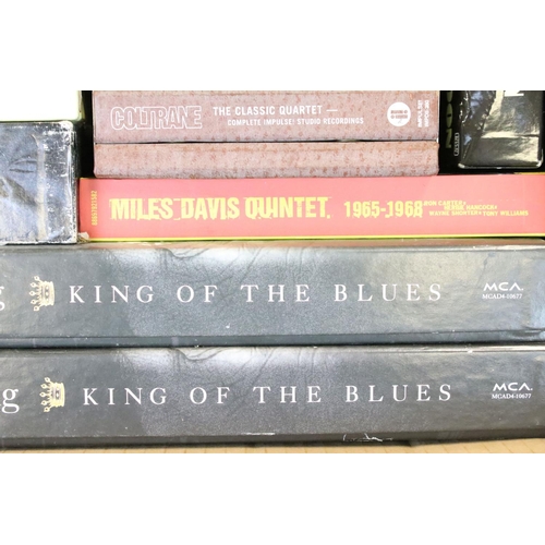 1140A - CDs - 19 Jazz & Blues box sets including Miles Davis x 6, BB King, John Coltrane, Art Pepper, Charle... 