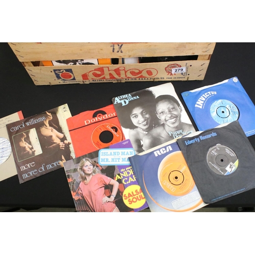 279 - Vinyl - Over 200 Northern Soul / Funk / Disco 7” singles including foreign pressings and promos, to ... 