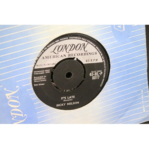 286 - Vinyl - Over 100 singles on London Records, Including Rockabilly, Rock ‘N’ Roll, Beat and Pop. Condi... 