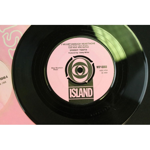 296 - Vinyl - 34 7” singles on Island Records, mainly Pink labels, or Pink Rim labels to include: Bob Marl... 