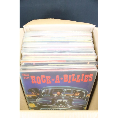 865 - Vinyl - Over 70 Rockabilly & Rock & Roll compilations including long deleted examples.  Vg+ overall