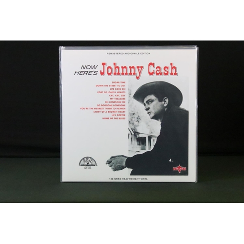 870 - Vinyl - Over 50 Johnny Cash LPs including original pressings and reissues, and a 5LP Sun Records box... 