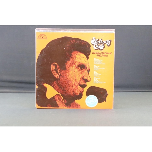 887 - Vinyl - Approx 50 Johnny Cash LPs spanning his career.  Condition varies