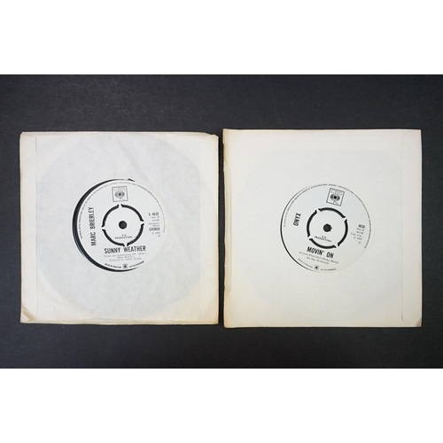 969 - Vinyl - 6 Original UK Demo / Promo 7” singles on London & CBS Records to include: Onyx (CBS 4635), E... 