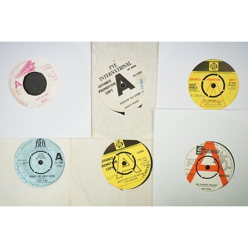 970 - Vinyl & Autograph - 9 Original UK Demo Promo 7” singles to include: Guess Who? (7N 25305), Quiet Wor... 