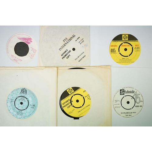 970 - Vinyl & Autograph - 9 Original UK Demo Promo 7” singles to include: Guess Who? (7N 25305), Quiet Wor... 