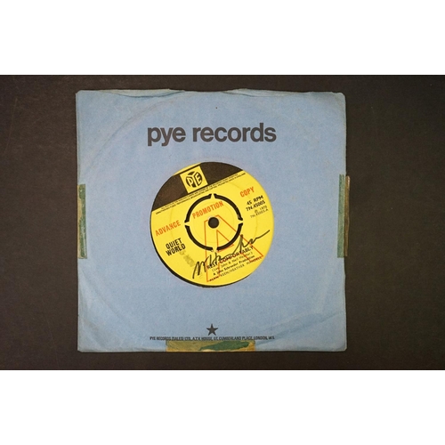 970 - Vinyl & Autograph - 9 Original UK Demo Promo 7” singles to include: Guess Who? (7N 25305), Quiet Wor... 