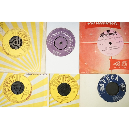 972 - Vinyl - 29 Rockabilly / Rock ’N’ Roll UK press singles including Demos / Promos to include: Billy Ha... 