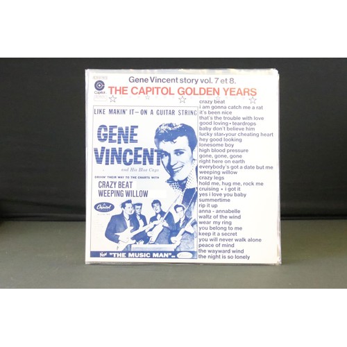 884 - Vinyl - 22 Gene Vincent LPs spanning his career including reissues.  At least Vg overall some Ex