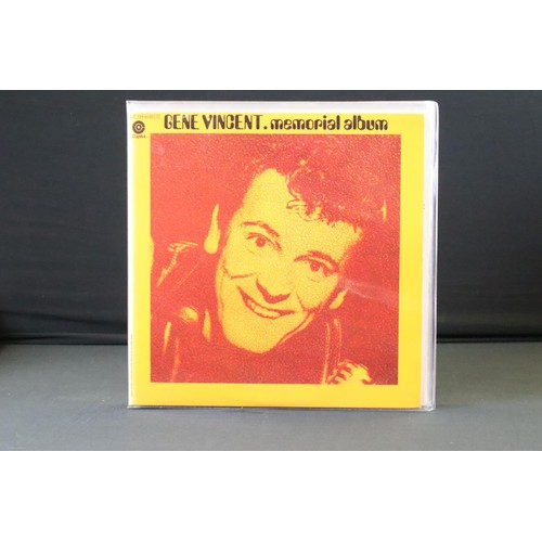 884 - Vinyl - 22 Gene Vincent LPs spanning his career including reissues.  At least Vg overall some Ex