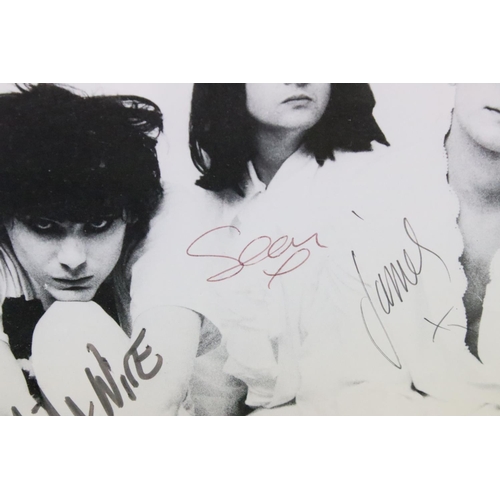 1101 - Memorabilia & Autographs - Manic Street Preachers framed and glazed pictures signed to front by all ... 