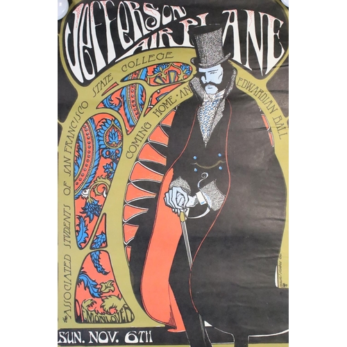 1079 - Music Poster - Original Mouse Studios designed Jefferson Airplane poster live at Fillmore November 6... 