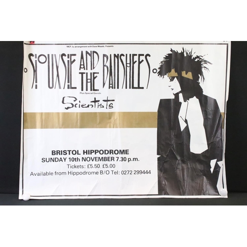 1089 - Music Poster - Original UK Quad Siouxsie and the Banshees poster for concet at Bristol Hippodrome 10... 