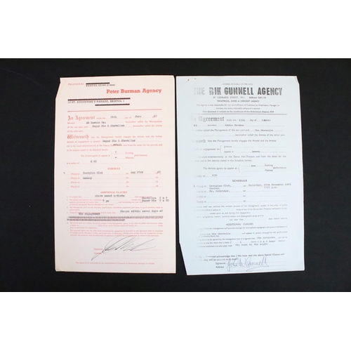 1096 - Music Memorabilia - Over 150 circa 1960s gig contracts between venues and artists, various artists