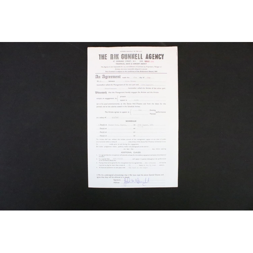 1097 - Music Memorabilia - Nine original Rik Gunnell Agency contracts for John Mayall's Blues Breakers cone... 