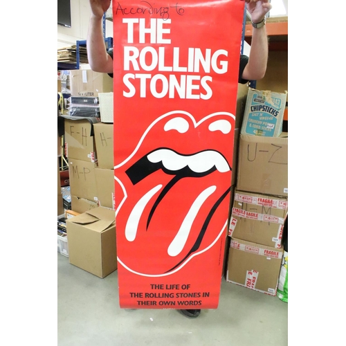 1112 - Music Poster - The Rolling Stones 'In Their Own Words' promotional poster.  Approx measures W - 52cm... 