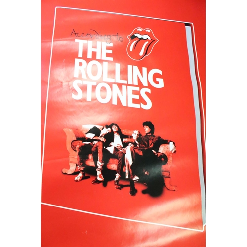 1112 - Music Poster - The Rolling Stones 'In Their Own Words' promotional poster.  Approx measures W - 52cm... 