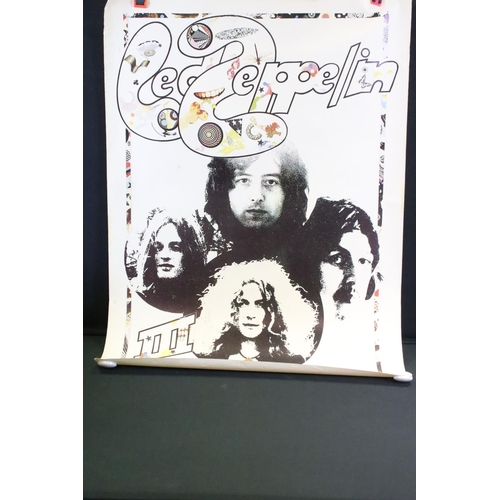 1145 - Music Posters - Approx 15 rolled mainly music posters including Led Zeppelin, Walter Trout and other... 