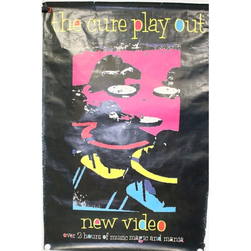 1078 - Music Posters - Two large The Cure promo posters to include Pictures of You and Play Out VHS plus a ... 