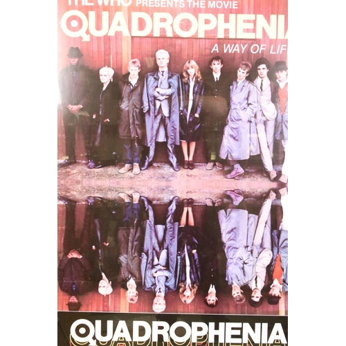 1082 - Music Poster - Original US The Who Quadrophenia poster marked 'litho in USA', framed & glazed, poste... 