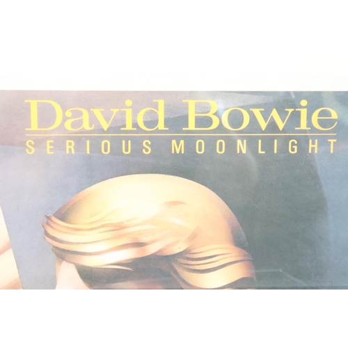 1083 - Music Poster - Framed & glazed original David Bowie Serious Moonlight promo poster by Media Entertai... 