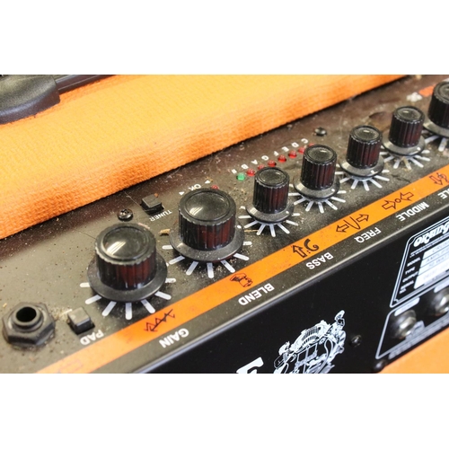 1160 - Guitar Amp - Orange Crush Bass 60 amplifier.  With power lead, guitar cable, footswitch.