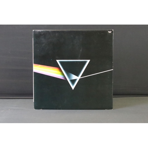 549 - Vinyl - 4 Pink Floyd LPs to include Dark Side Of The Moon (SHVL 804) with 2 posters and 2 stickers A... 